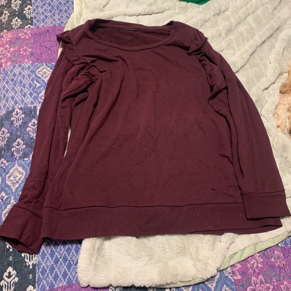 Torrid burgundy long sleeve shirt - Picture 1 of 2